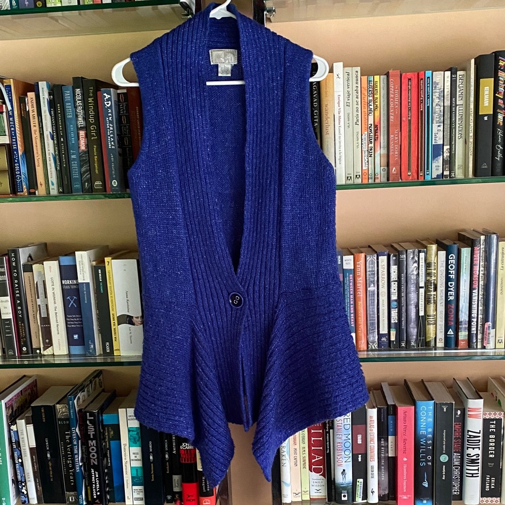 Alberto Makali Royal Blue Women's Cardigan Vest